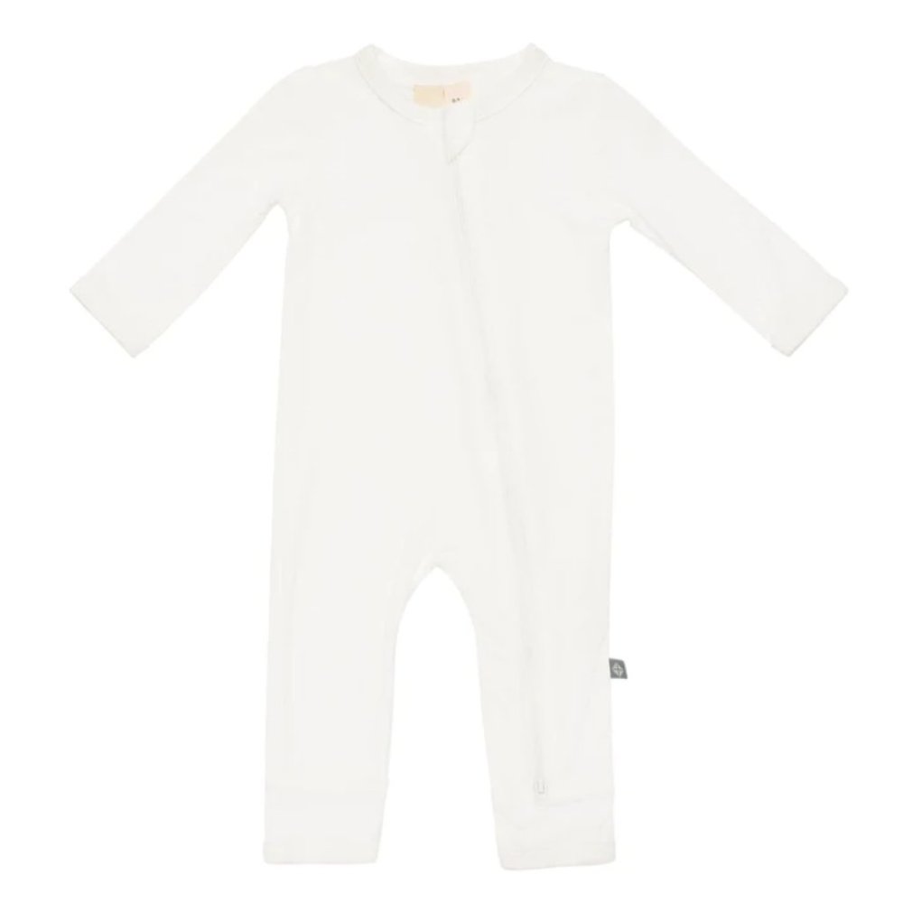 Kyte Baby Zipper Romper in Cloud